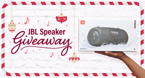 JBL Speaker Holiday Giveaway > ENTER NOW