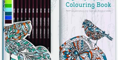 Adult Coloring Book + Pencils